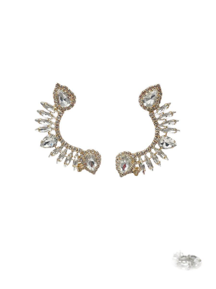 Gold Cuffed Earrings