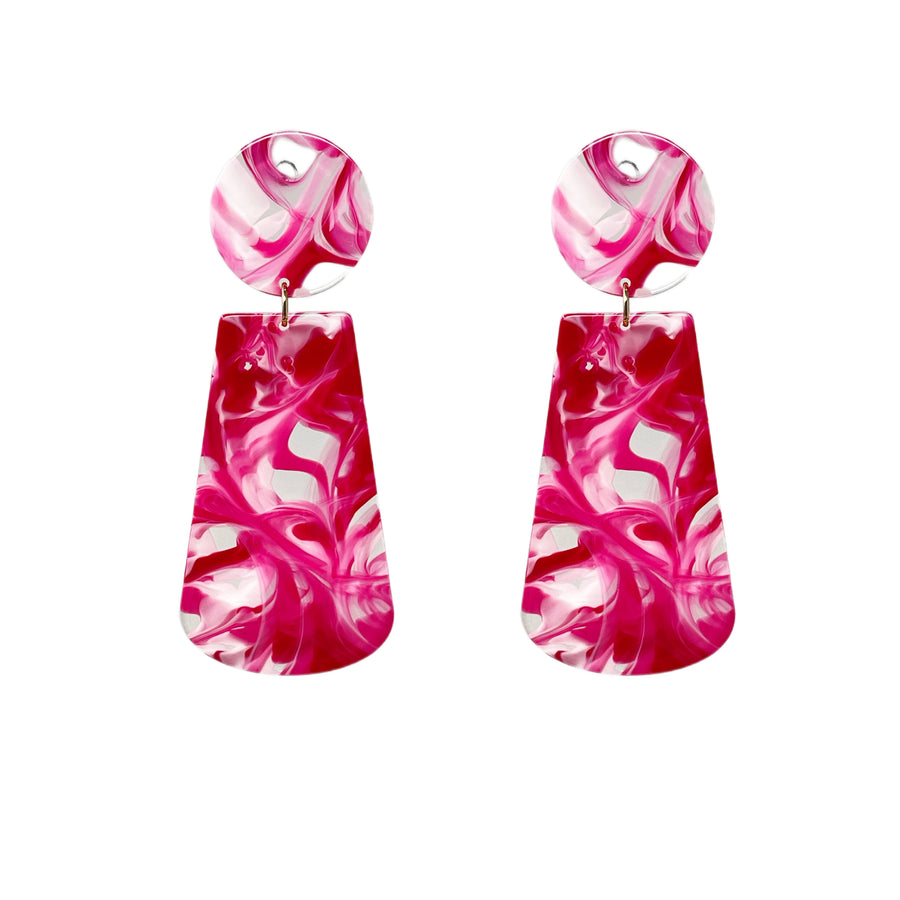 Pink Swirl Earrings