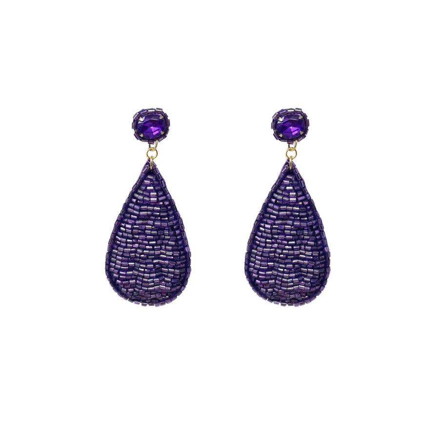 Purple Enthralling Earrings