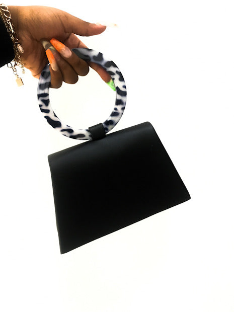 Black Tortoise Ring Handbag