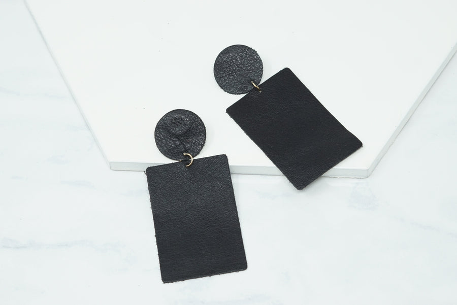 Leather Shapes Earrings