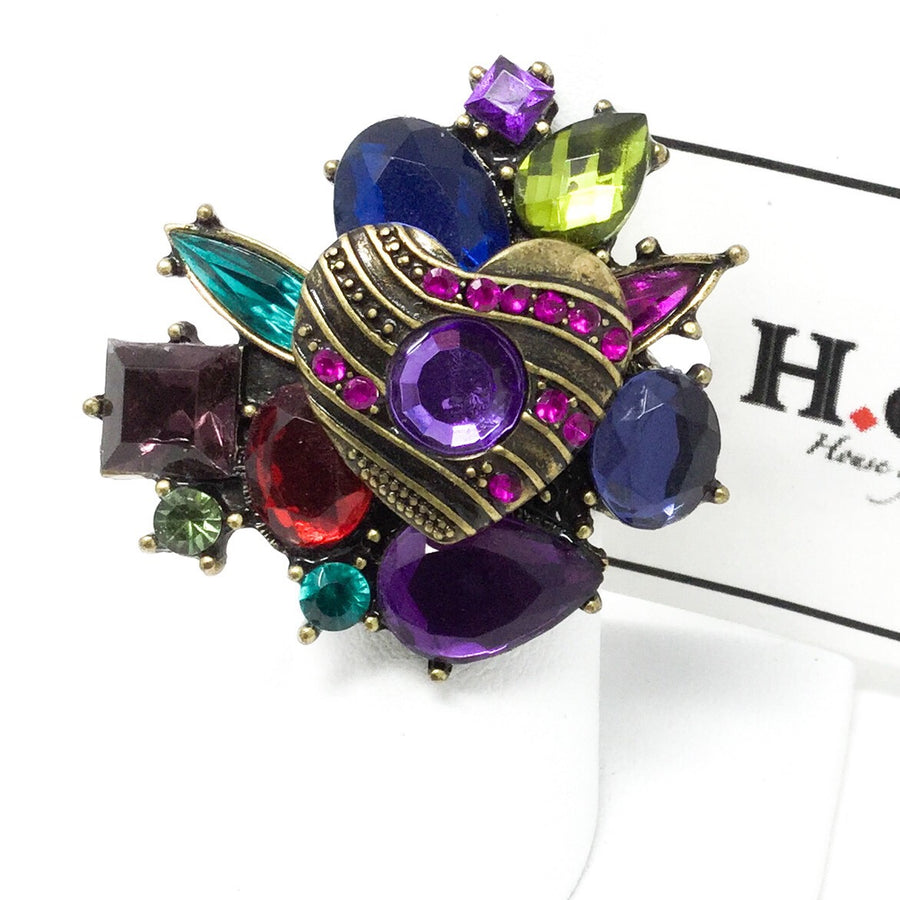 Heart and Gems Ring