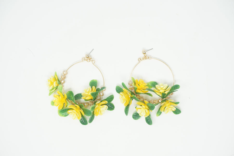 Bouquet Hoop Earrings