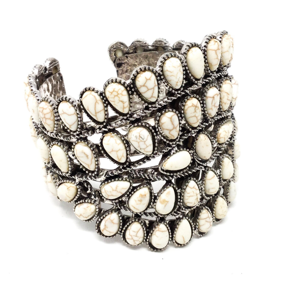 White Turquoise Cuff