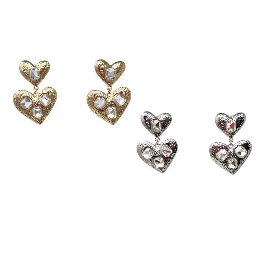 Hearts n Gems Earrings