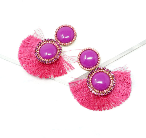 Pink Flutter Earrings
