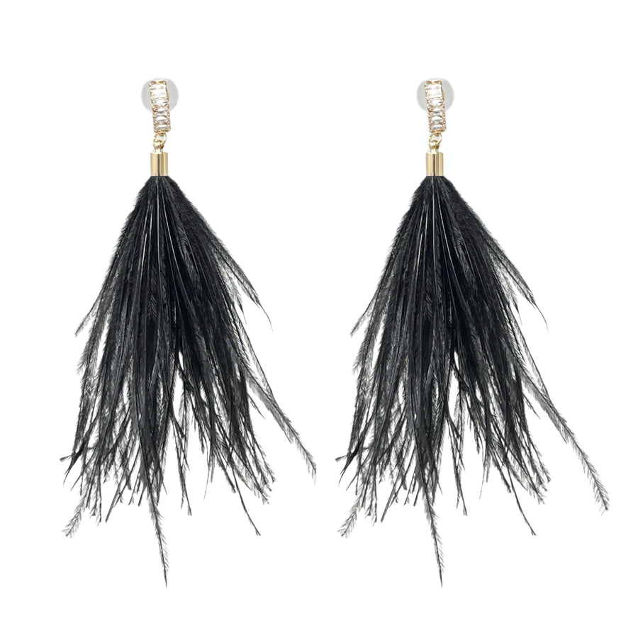 Black Dahlia Earrings