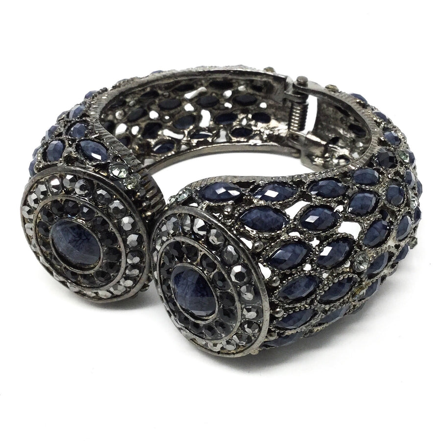 Dark Blue Hinged Bracelet