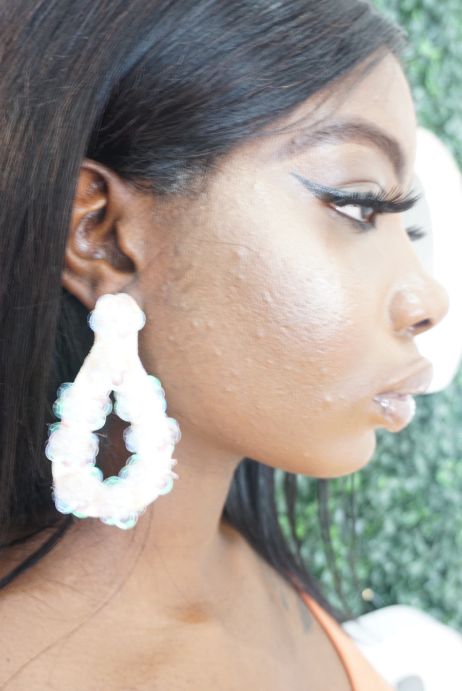 Iridescent Sequin Earrings