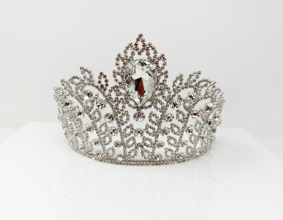 Classic silver leaves tiaras
