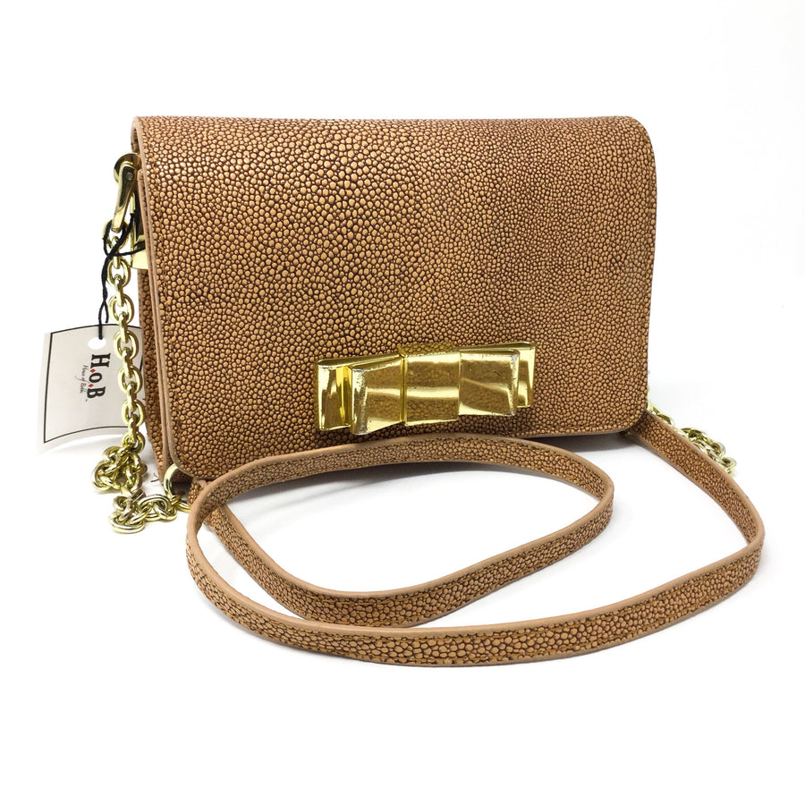 Vintage Purse with Brass Bow
