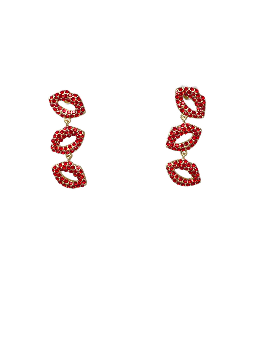 Triple Kissed Earrings