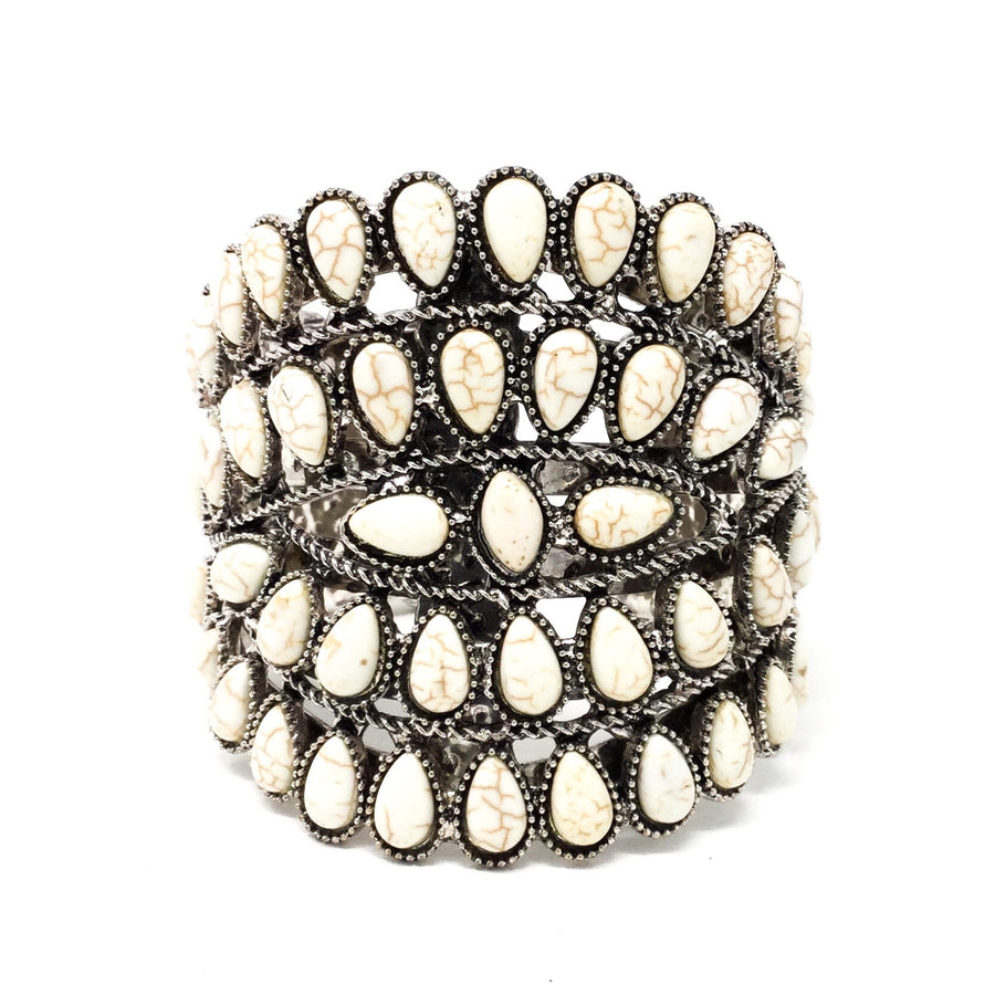 White Turquoise Cuff