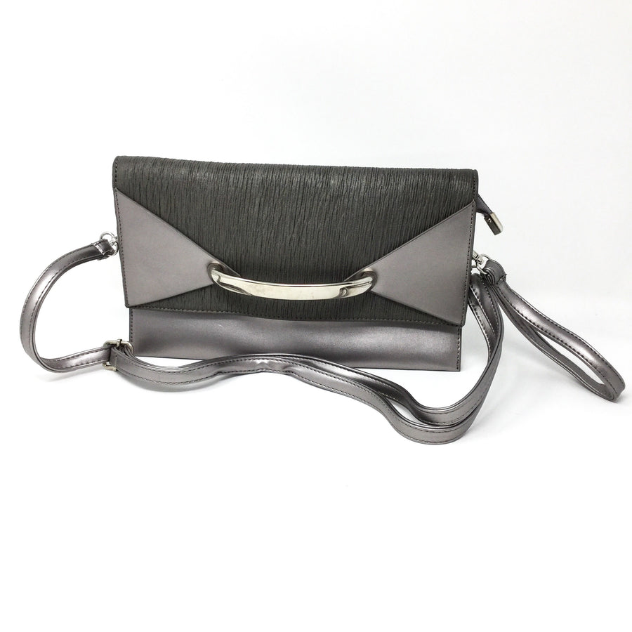 Silver Clutch with Handle