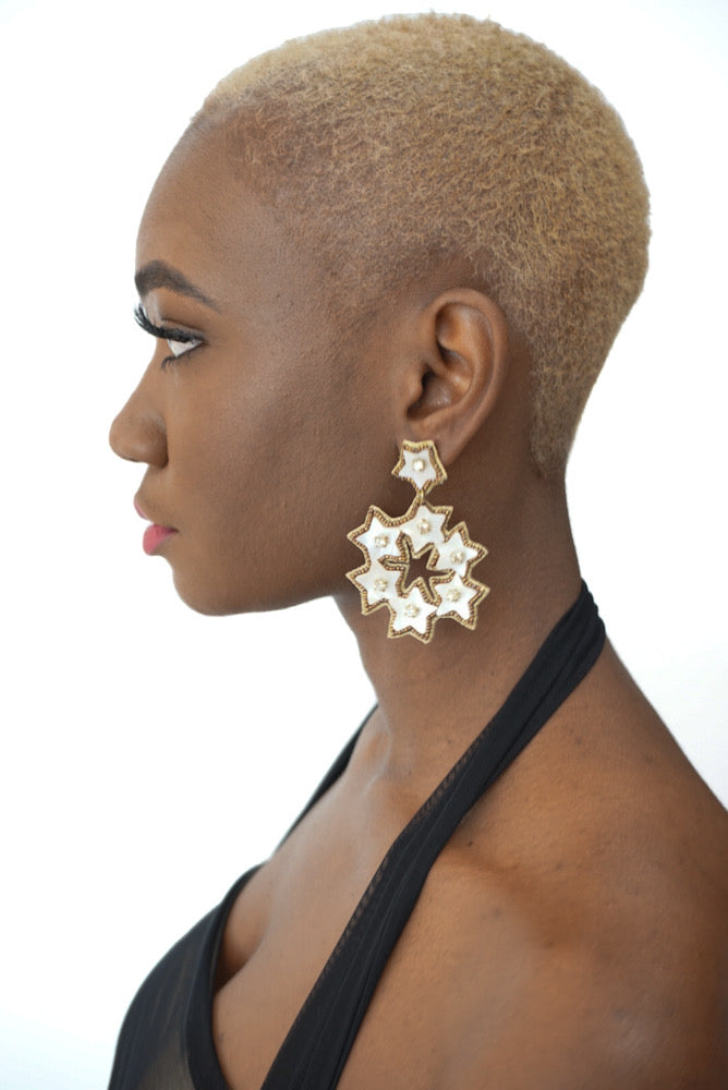 Creamsicle Stars Earrings