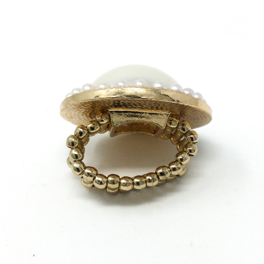 Pearly Girl Cocktail Ring