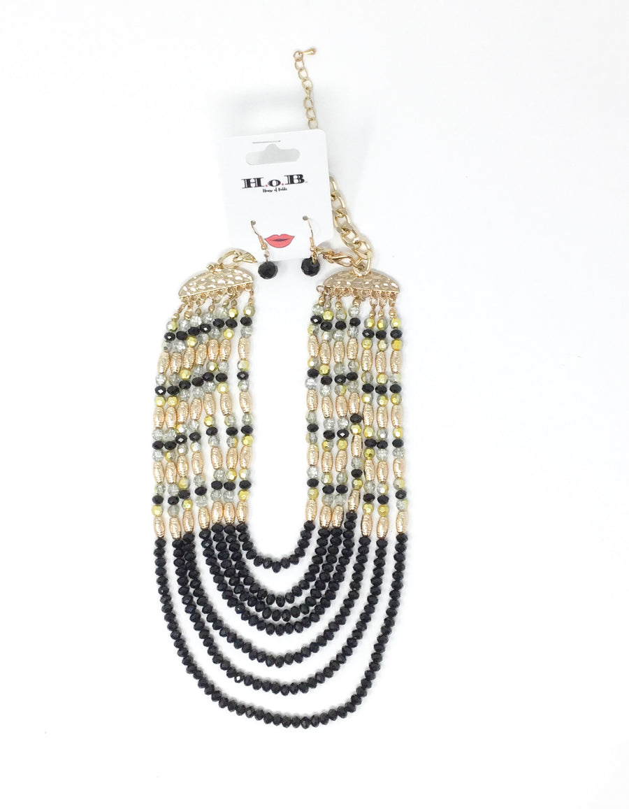 Cleo gold Necklace Set
