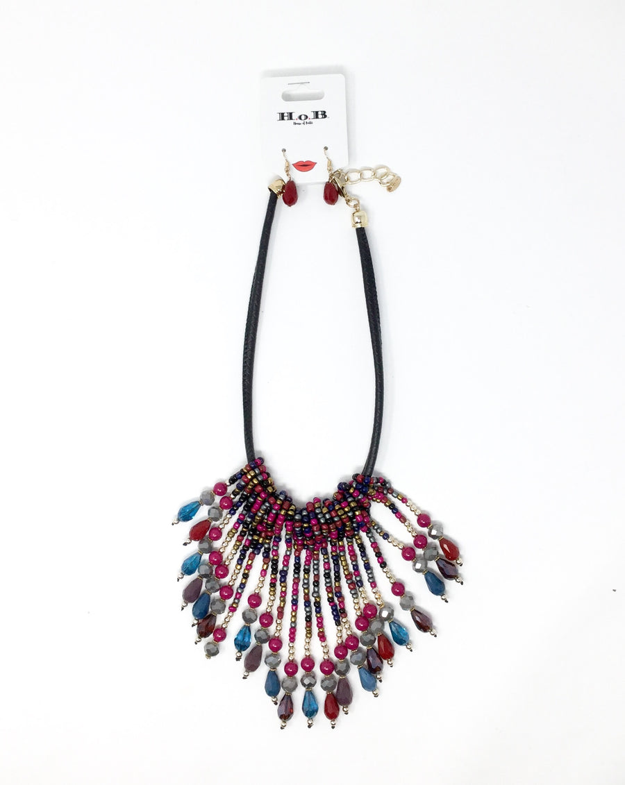 Springtime lava necklace set