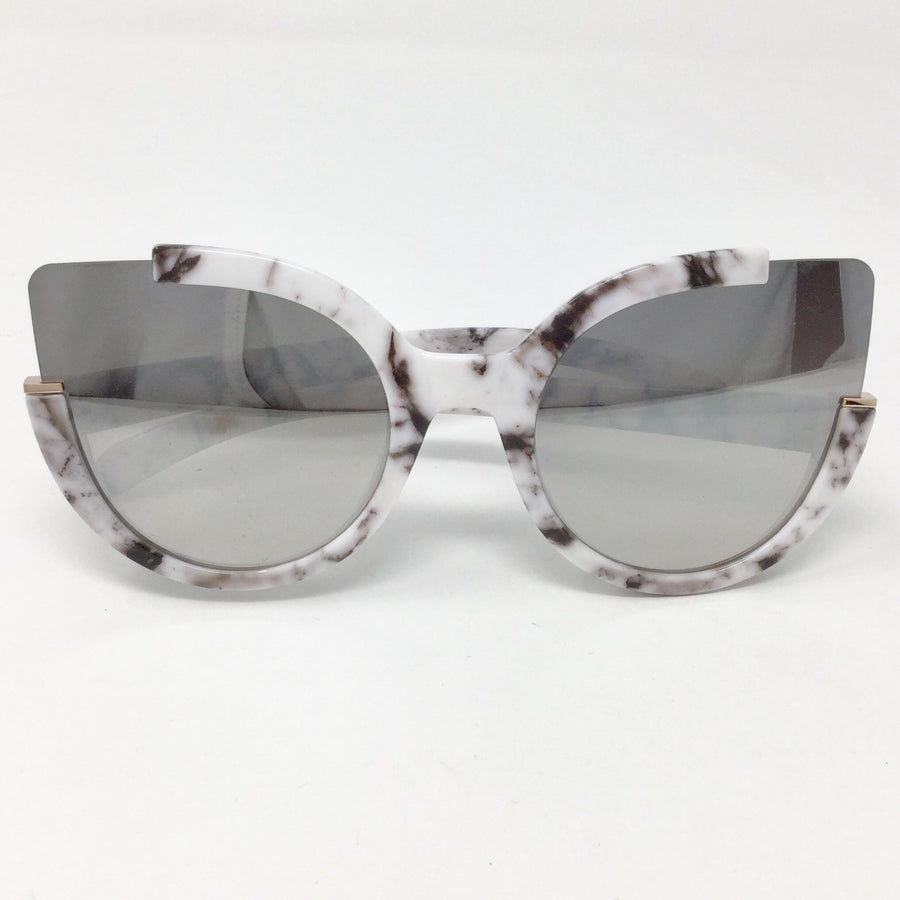Marble Frame Cutout Sunglasses